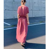 ピンク系(65) | 【WEB限定】ウエストリボンギャザーワンピース | VIS 
