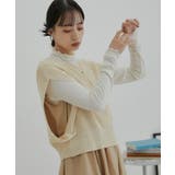 【選べる着丈・マルチWAY】ニットベスト付きワンピース【洗える】 | VIS  | 詳細画像3 