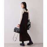 刺繍アソートベロアキャミワンピース/2WAY | VIS | 詳細画像3