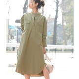 カーキ(36) | 【WEB限定】サファリシャツワンピース | VIS