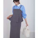 ウーリッシュ ペプラム切替キャミワンピース | VIS  | 詳細画像14 