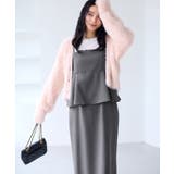 ウーリッシュ ペプラム切替キャミワンピース | VIS  | 詳細画像17 