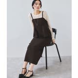 ウーリッシュ ペプラム切替キャミワンピース | VIS  | 詳細画像28 