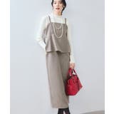 ウーリッシュ ペプラム切替キャミワンピース | VIS  | 詳細画像4 