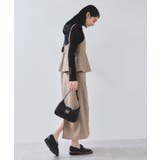 ウーリッシュ ペプラム切替キャミワンピース | VIS  | 詳細画像7 