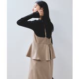 ウーリッシュ ペプラム切替キャミワンピース | VIS  | 詳細画像9 