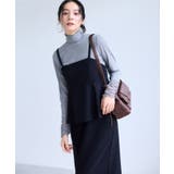 ブラック(01) | ウーリッシュ ペプラム切替キャミワンピース | VIS 