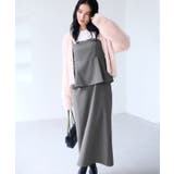 グレー(07) | ウーリッシュ ペプラム切替キャミワンピース | VIS 