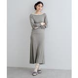 ライトグレー(08) | 【Miller】VIS別注モデルバックオープンカットワンピース【洗える】 | VIS