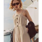 ベージュ(27) | 【POLO BCS】VIS別注フロントボタンツイルワンピース | VIS