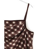 【MARY QUANT×VIS】チェックベロアドレープキャミワンピース | VIS | 詳細画像13