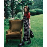 【MARY QUANT×VIS】チェックベロアドレープキャミワンピース | VIS | 詳細画像3