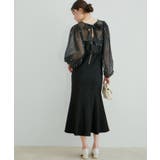 【Lady】【VIS dress】パールブラウスジャガードワンピースセット | VIS  | 詳細画像1 