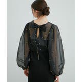 【Lady】【VIS dress】パールブラウスジャガードワンピースセット | VIS  | 詳細画像13 