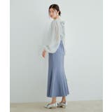 【Lady】【VIS dress】パールブラウスジャガードワンピースセット | VIS  | 詳細画像3 