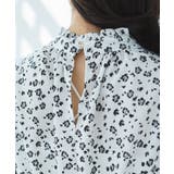 【一部店舗/WEB限定】【洗える】ハイネックフリルフラワープリントワンピース | VIS | 詳細画像18