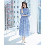【一部店舗/WEB限定】【洗える】ハイネックフリルフラワープリントワンピース | VIS | 詳細画像4