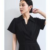 ブラック(01) | 【WEB限定】カシュクールラップワンピース | VIS