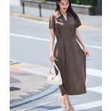 ブラウン系(23) | 【WEB限定】カシュクールラップワンピース | VIS