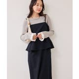 【WEB限定】美easyコンフォートツイルペプラム切替キャミワンピース イージー… | VIS  | 詳細画像1 