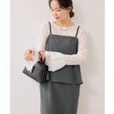 【WEB限定】美easyコンフォートツイルペプラム切替キャミワンピース イージー… | VIS  | 詳細画像10 