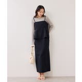 【WEB限定】美easyコンフォートツイルペプラム切替キャミワンピース イージー… | VIS  | 詳細画像13 