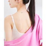 ホワイト(10) | 【洗える】カップ付きバックオープンキャミソール | VIS 