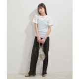 【洗える】パターンメッシュフリルキャミソール | VIS | 詳細画像10