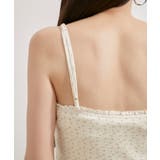 【洗える】パターンメッシュフリルキャミソール | VIS | 詳細画像18