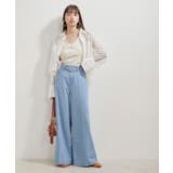 【洗える】パターンメッシュフリルキャミソール | VIS | 詳細画像5