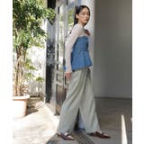 【洗える】デニムフレアベアトップ | VIS | 詳細画像6