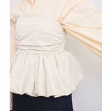 コサージュ付きバルーンナイロンビスチェ | VIS  | 詳細画像16 