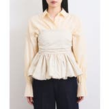 コサージュ付きバルーンナイロンビスチェ | VIS  | 詳細画像17 