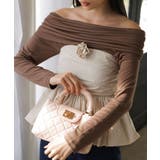 コサージュ付きバルーンナイロンビスチェ | VIS  | 詳細画像24 