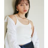 【洗える】ダブルストラップ短丈カップ付きキャミソール | VIS  | 詳細画像3 