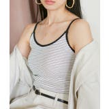 オフホワイト(15) | 【洗える】ダブルストラップ短丈カップ付きキャミソール | VIS 