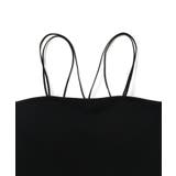 【ViVi12月号掲載】【選べる着丈】カップ付きロゴ刺繍キャミソール【洗える】 | VIS | 詳細画像24