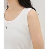 【洗える】フロントロゴ刺繍タンクトップ | VIS  | 詳細画像12 