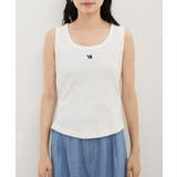 【洗える】フロントロゴ刺繍タンクトップ | VIS  | 詳細画像8 