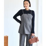 グレー(07) | 【美easy】ウーリッシュチュニック丈ビスチェ【セットアップ対応/洗える】 | VIS