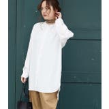 チュニック丈バンドカラーシャツ | VIS  | 詳細画像11 