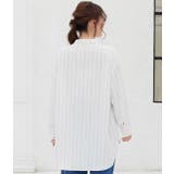 チュニック丈バンドカラーシャツ | VIS  | 詳細画像3 