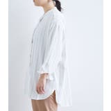 チュニック丈バンドカラーシャツ | VIS  | 詳細画像34 