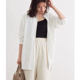 ホワイト系(11) | チュニック丈バンドカラーシャツ | VIS 