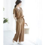 【セットアップ対応】【EASY CARE】麻調タックブラウス | VIS  | 詳細画像14 