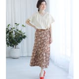 【セットアップ対応】【EASY CARE】麻調タックブラウス | VIS  | 詳細画像17 