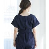 【セットアップ対応】【EASY CARE】麻調タックブラウス | VIS  | 詳細画像3 