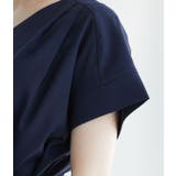 【セットアップ対応】【EASY CARE】麻調タックブラウス | VIS  | 詳細画像5 