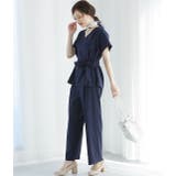 【セットアップ対応】【EASY CARE】麻調タックブラウス | VIS  | 詳細画像9 