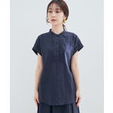 【セットアップ対応】柄＆無地アソートブラウス【EASY CARE】 | VIS  | 詳細画像18 